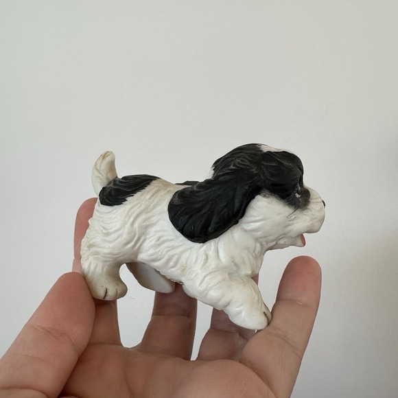 Vintage Lot of 2 Cocker Spaniel‎ Dog Puppy Figurines HOMCO Black & White - Picture 3 of 10